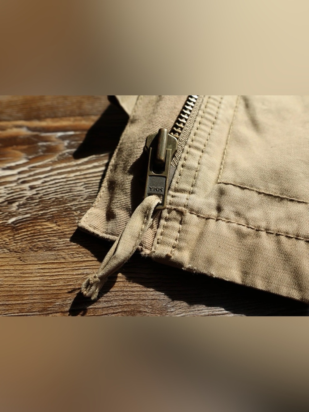 Madewell Fleet Utility Jacket Khaki Beige 100% Cotton Cargo Gorpcore Womens XS - Picture 5 of 16